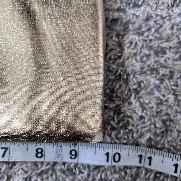 Mardane Vintage Metallic Gold Glam Purse with Chain Strap and Flip Mirror - Picture 3 of 10